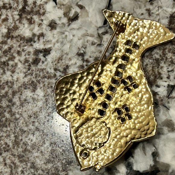 Cabochon fish eye brooch - Picture 2 of 2